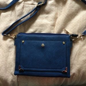 Blue small crossbody purse